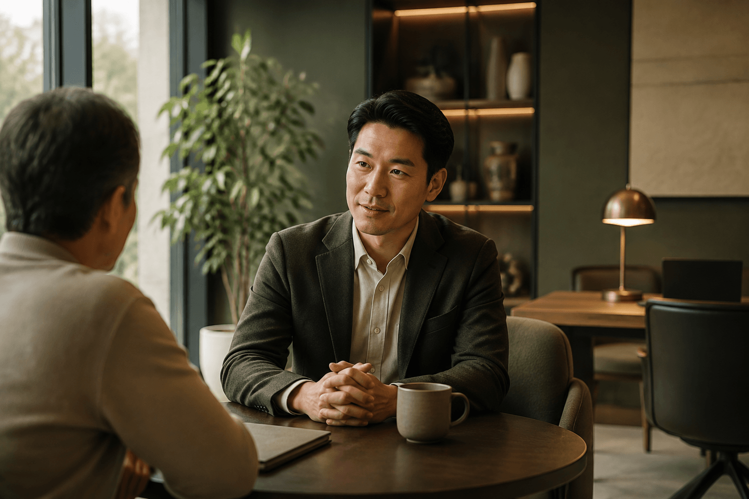Lucas Chen, Advisory Lead, in a client planning conversation.